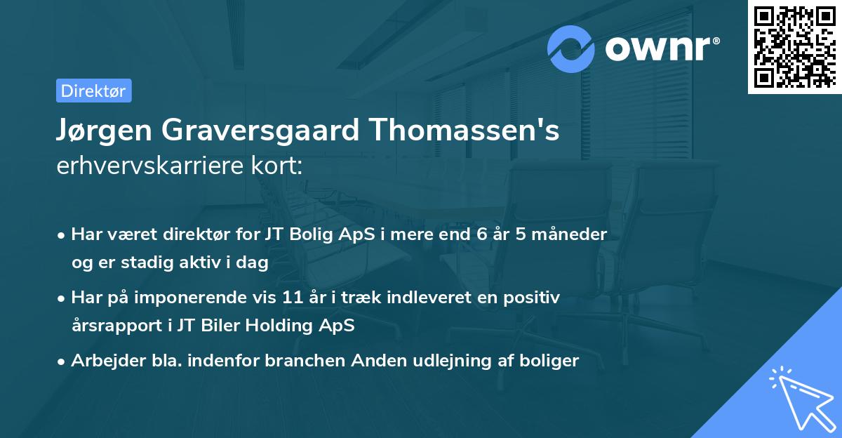 Jørgen Graversgaard Thomassen's erhvervskarriere kort