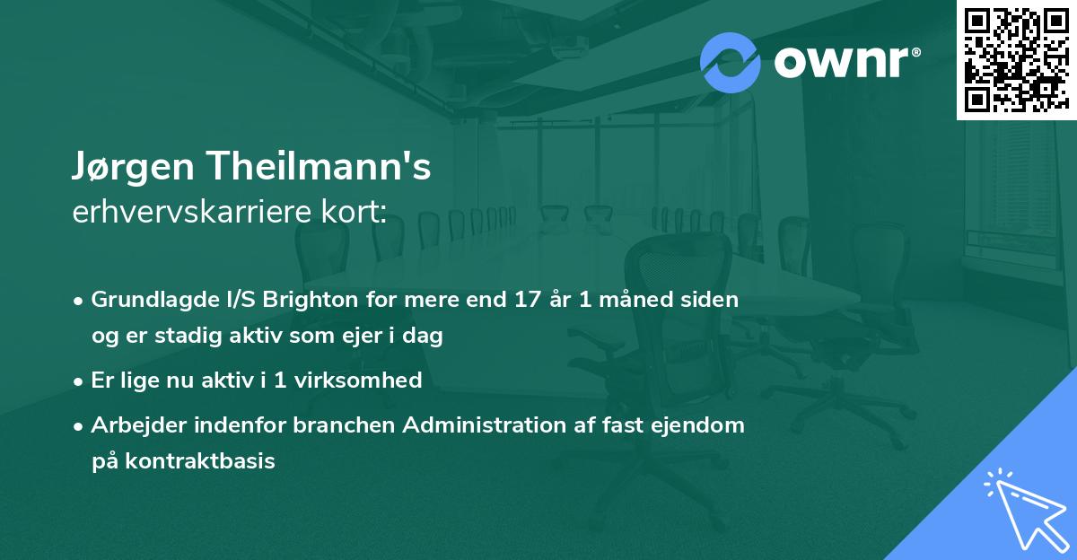Jørgen Theilmann's erhvervskarriere kort