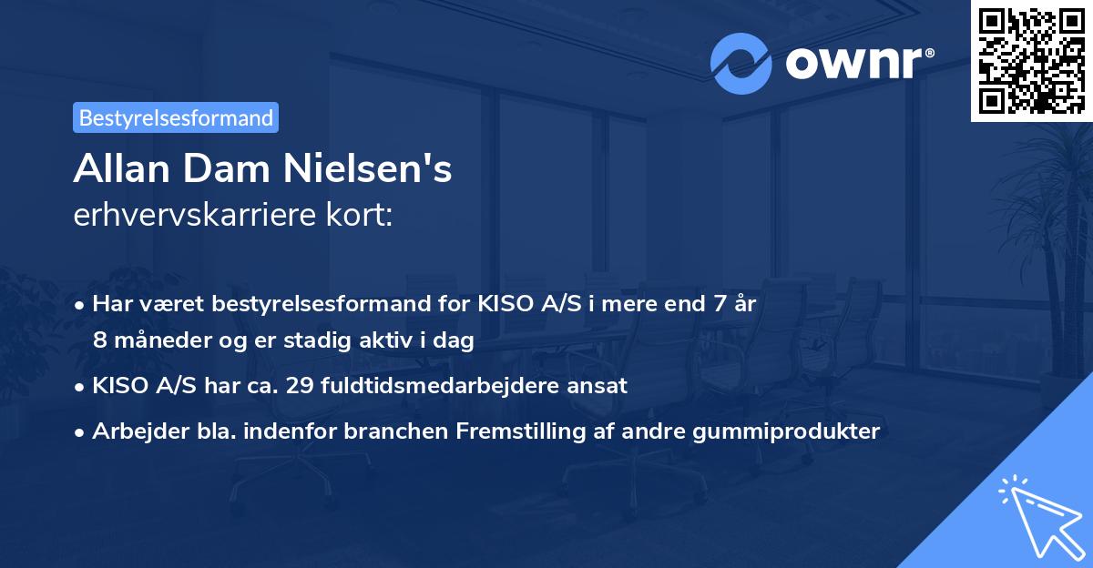 Allan Dam Nielsen's erhvervskarriere kort