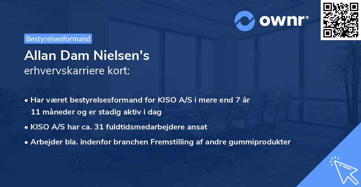Allan Dam Nielsen's erhvervskarriere kort