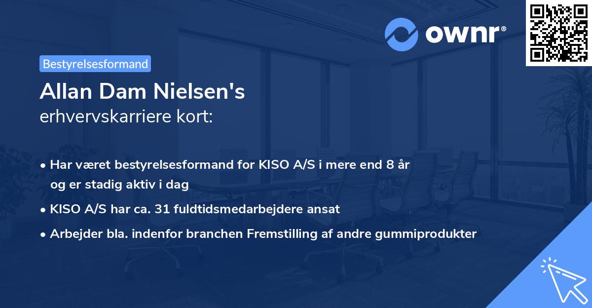 Allan Dam Nielsen's erhvervskarriere kort