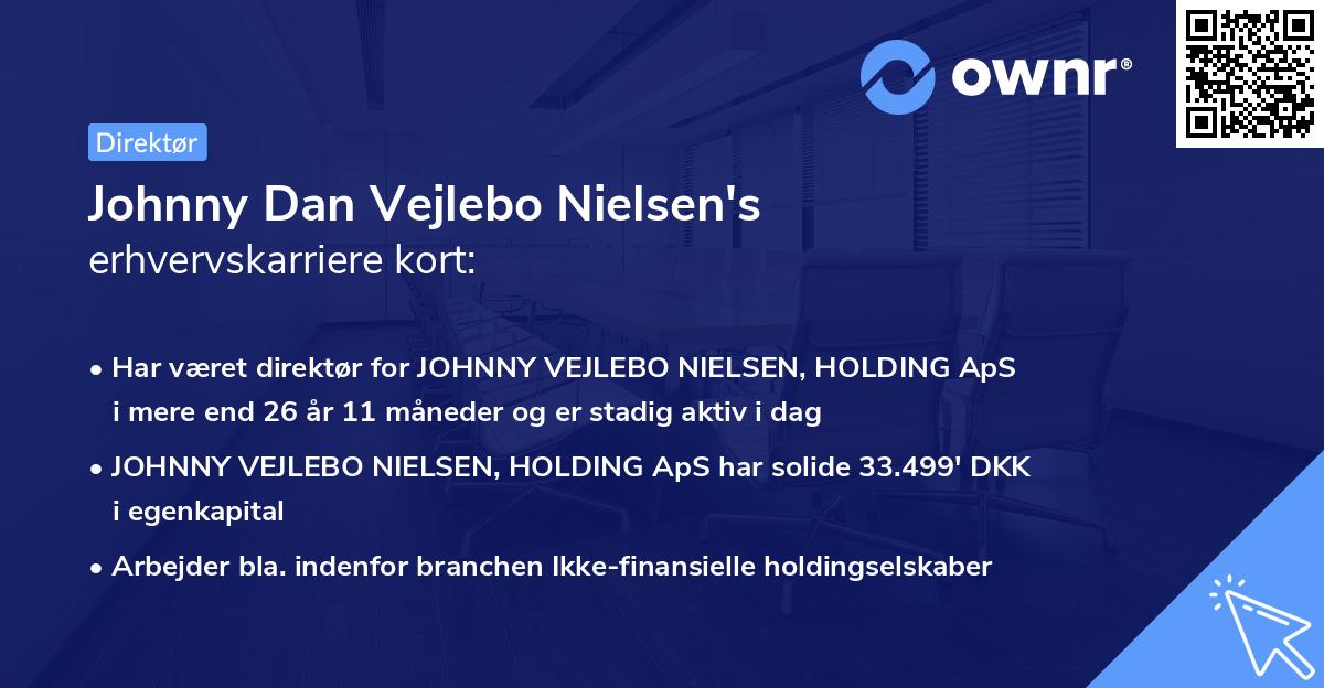 Johnny Dan Vejlebo Nielsen's erhvervskarriere kort