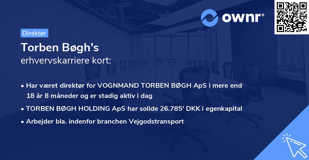 Torben Bøgh's erhvervskarriere kort