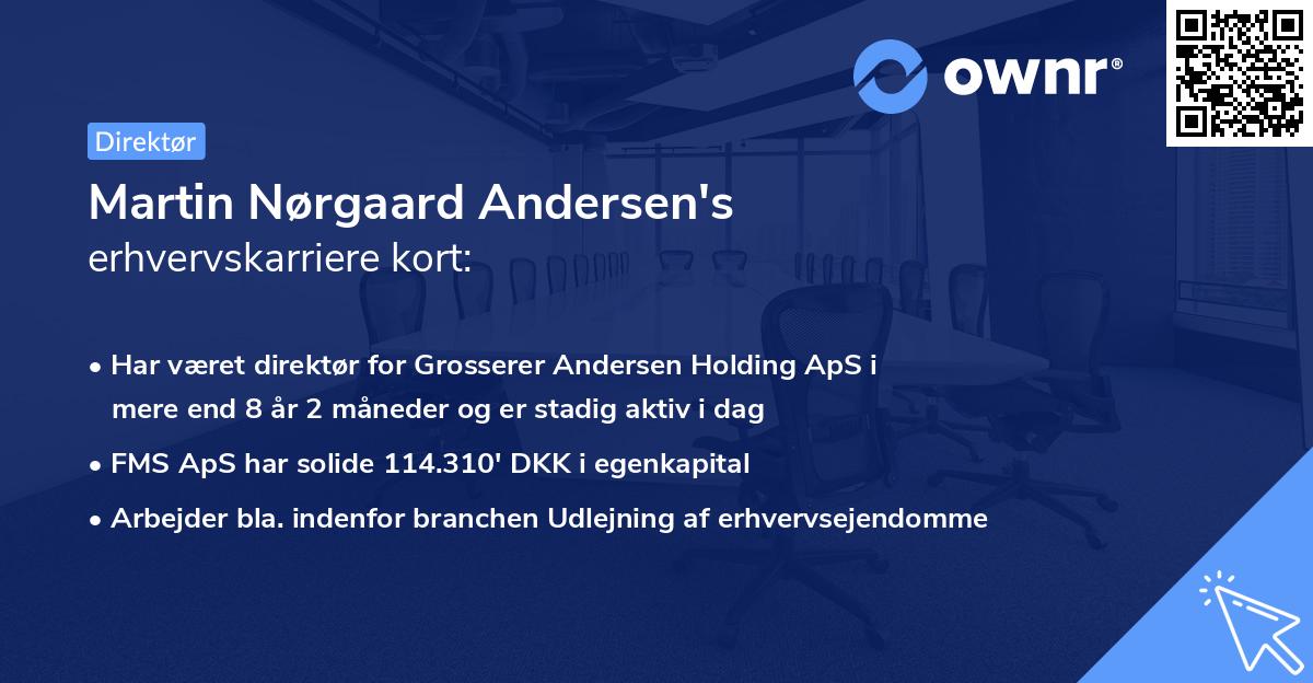 Martin Nørgaard Andersen's erhvervskarriere kort