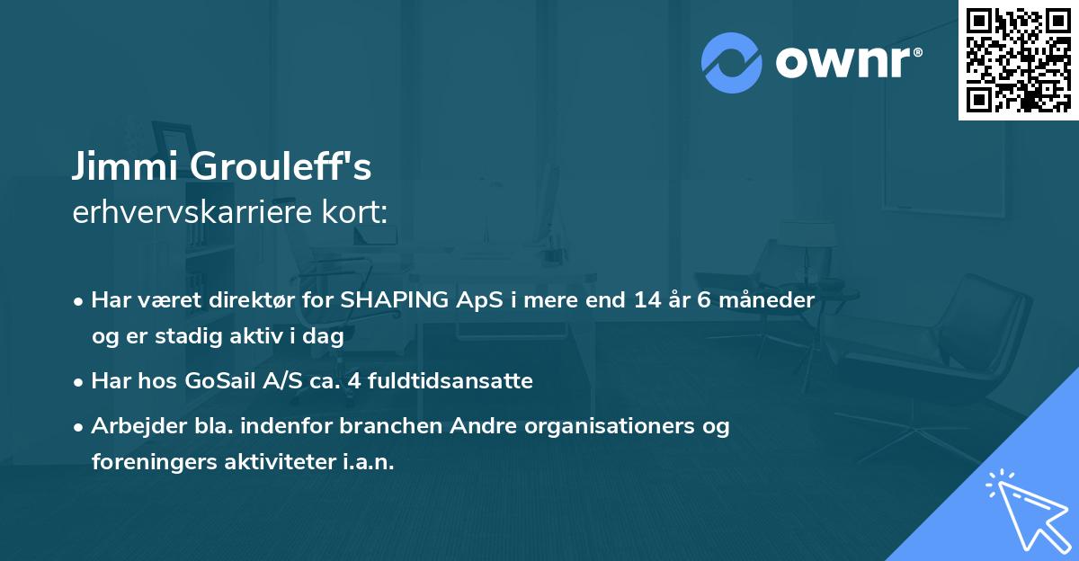 Jimmi Grouleff's erhvervskarriere kort