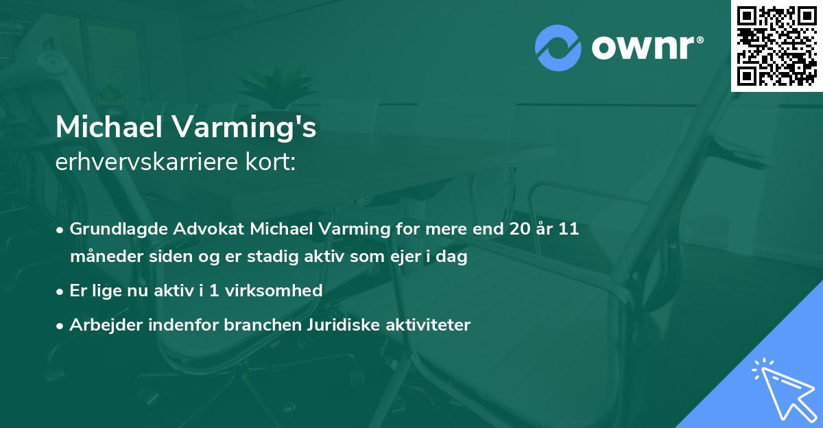 Michael Varming's erhvervskarriere kort