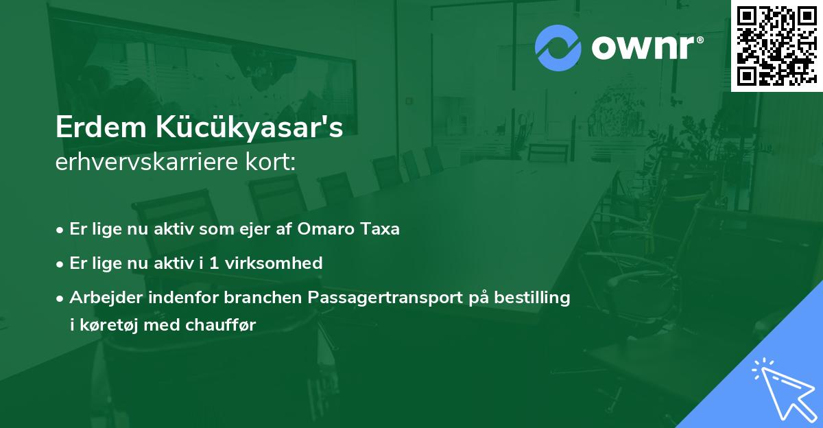 Erdem Kücükyasar's erhvervskarriere kort