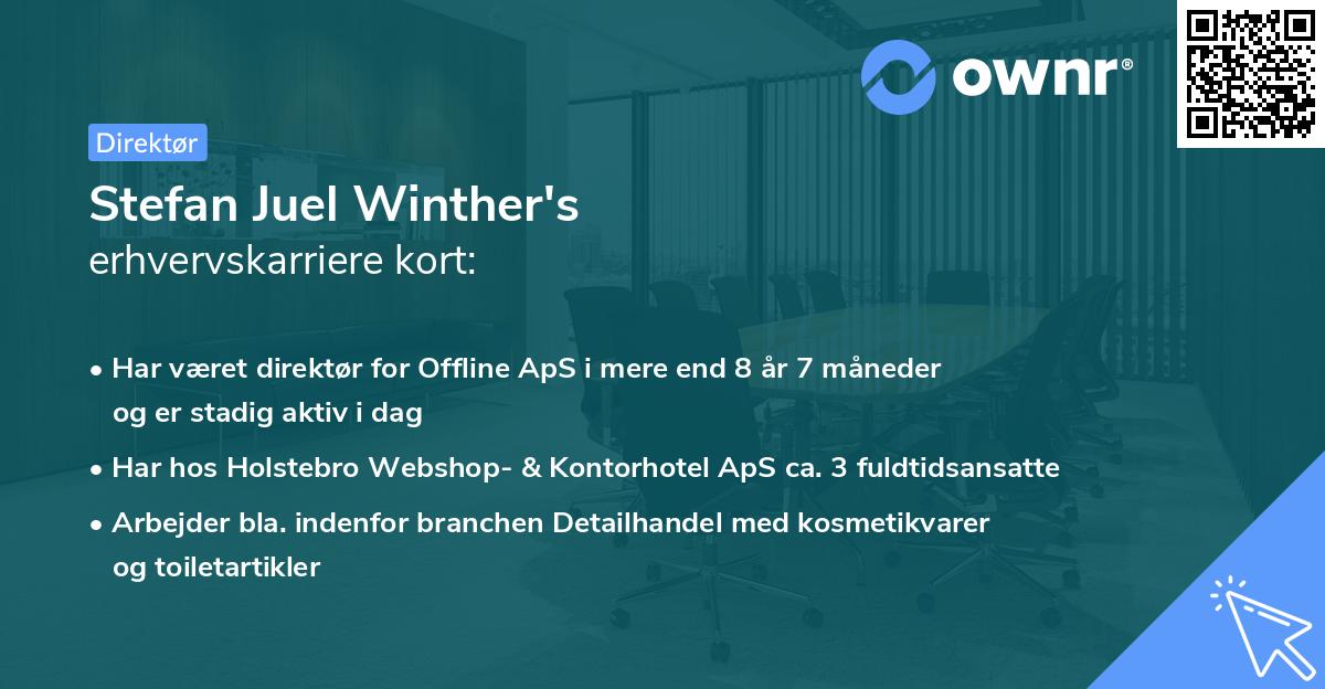 Stefan Juel Winther's erhvervskarriere kort