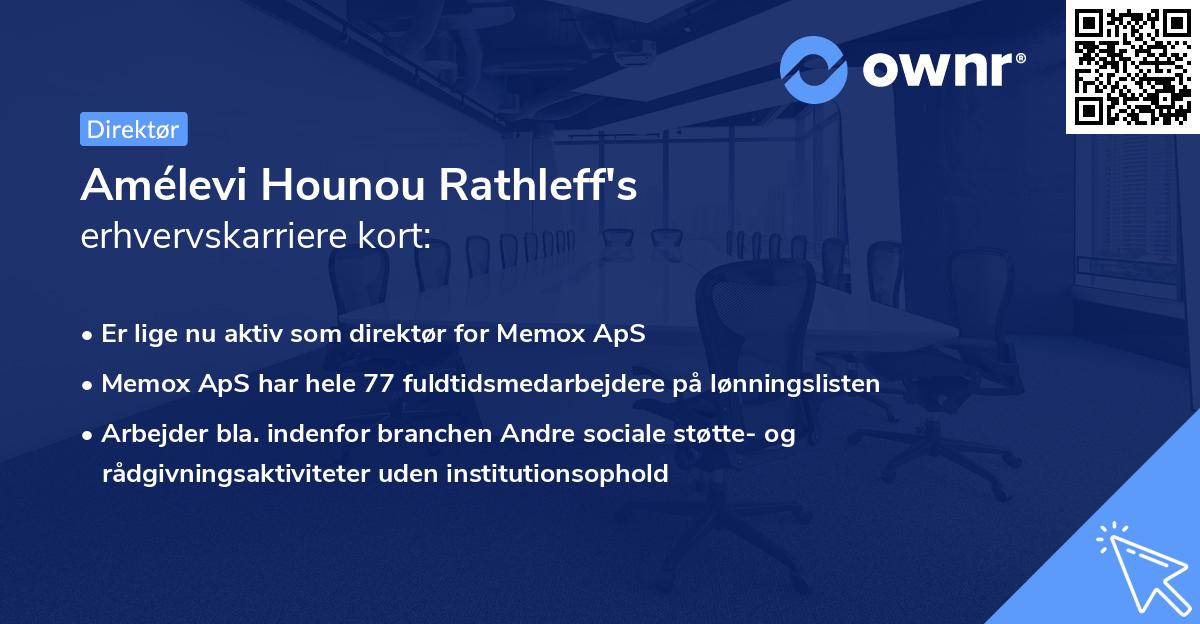Amélevi Hounou Rathleff's erhvervskarriere kort