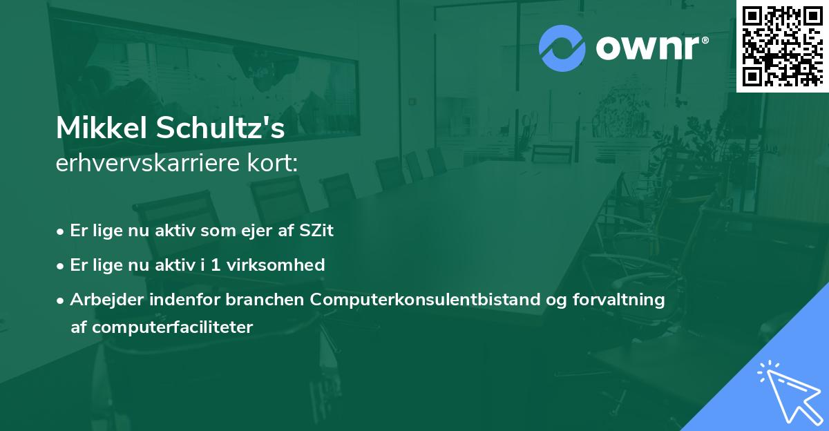 Mikkel Schultz's erhvervskarriere kort