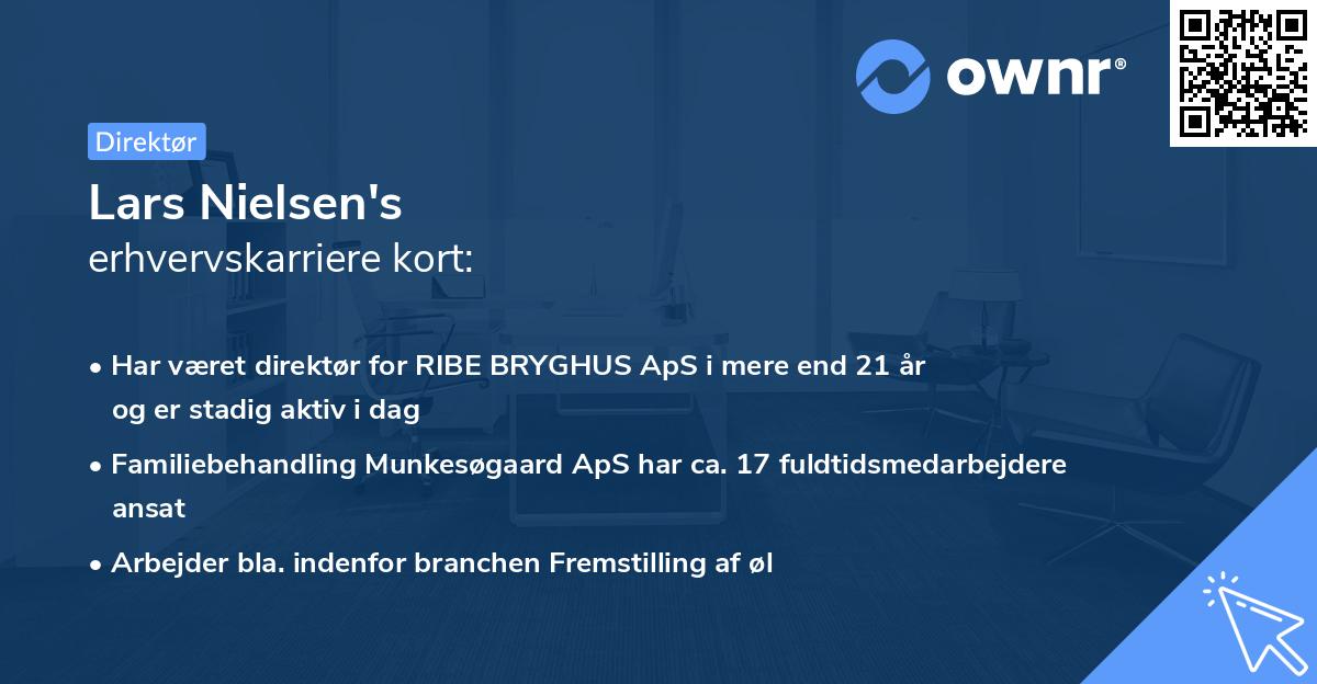 Lars Nielsen's erhvervskarriere kort