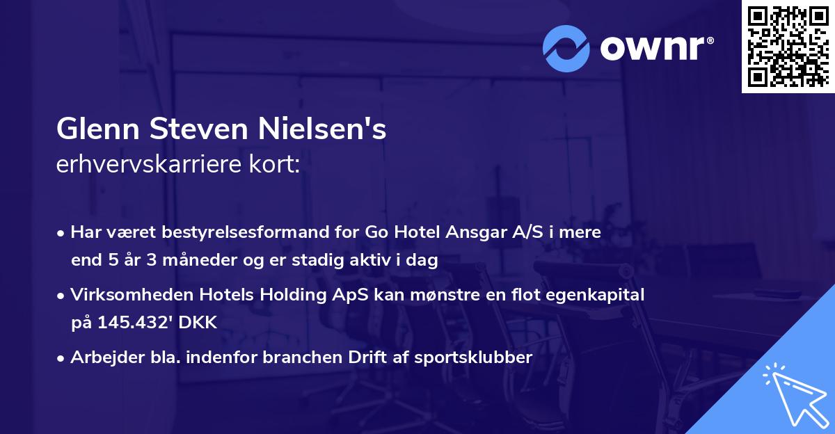 Glenn Steven Nielsen's erhvervskarriere kort