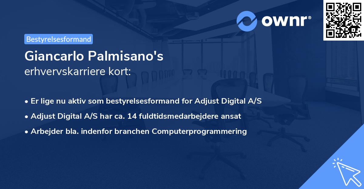 Giancarlo Palmisano's erhvervskarriere kort