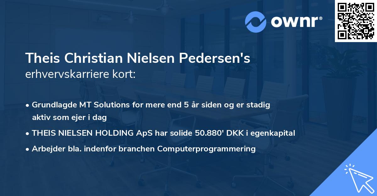 Theis Christian Nielsen Pedersen's erhvervskarriere kort