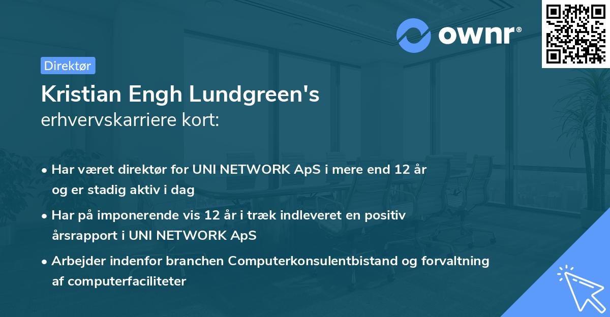 Kristian Engh Lundgreen's erhvervskarriere kort