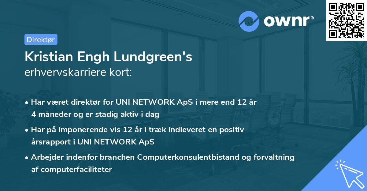 Kristian Engh Lundgreen's erhvervskarriere kort