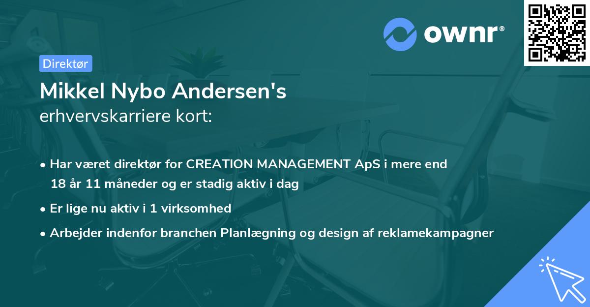 Mikkel Nybo Andersen's erhvervskarriere kort
