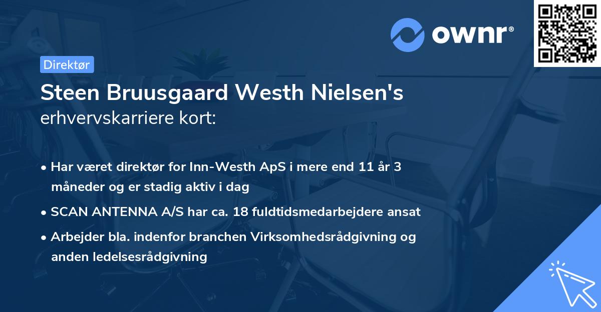 Steen Bruusgaard Westh Nielsen's erhvervskarriere kort