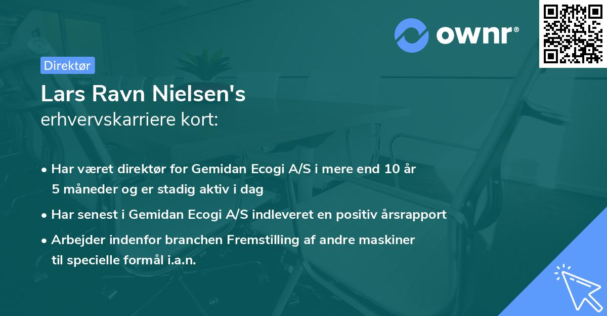 Lars Ravn Nielsen's erhvervskarriere kort