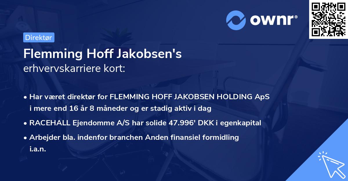 Flemming Hoff Jakobsen's erhvervskarriere kort