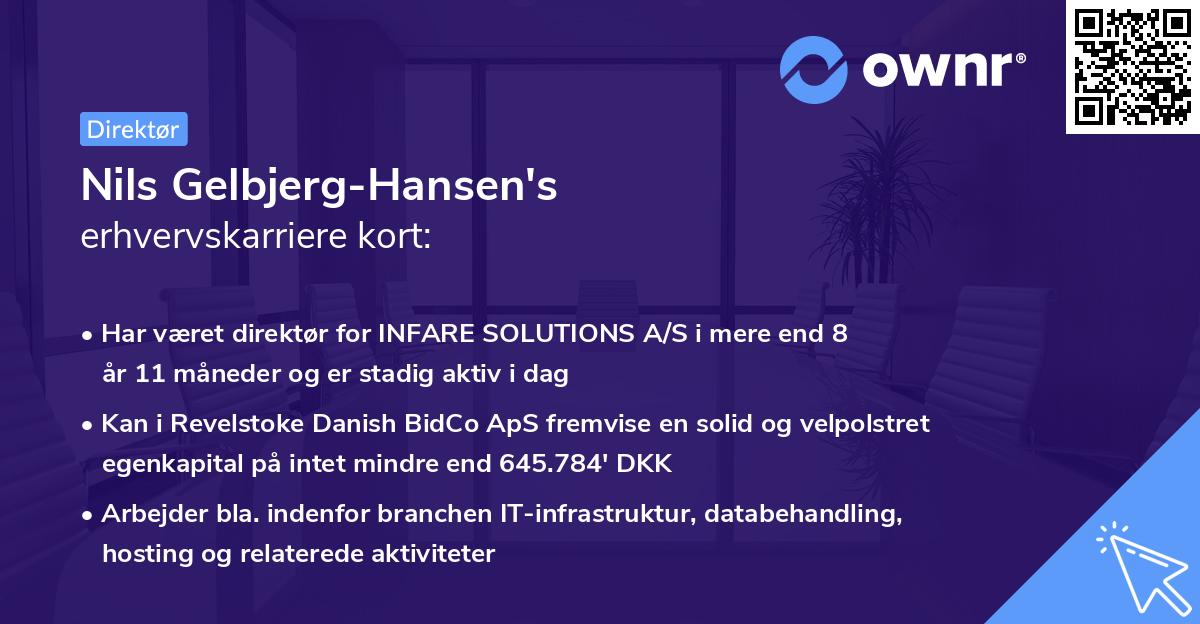 Nils Gelbjerg-Hansen's erhvervskarriere kort