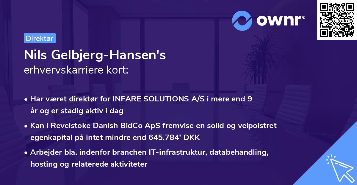 Nils Gelbjerg-Hansen's erhvervskarriere kort