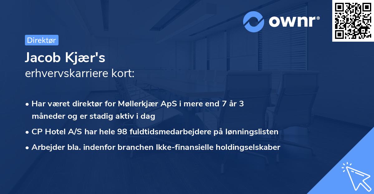 Jacob Kjær's erhvervskarriere kort