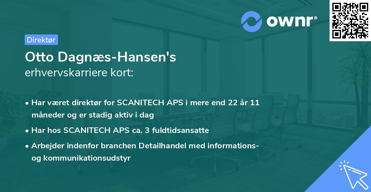Otto Dagnæs-Hansen's erhvervskarriere kort