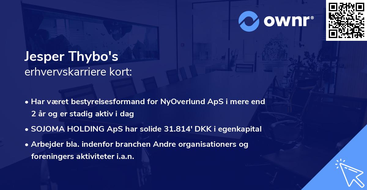 Jesper Thybo's erhvervskarriere kort
