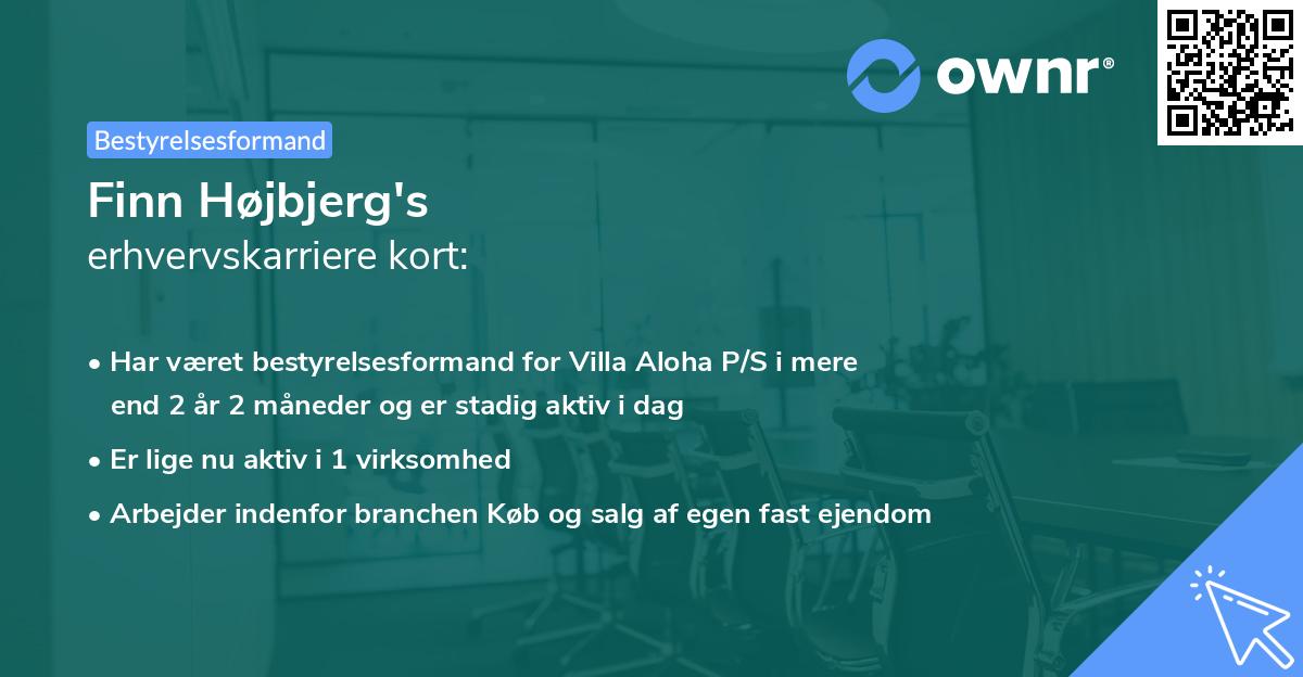 Finn Højbjerg's erhvervskarriere kort
