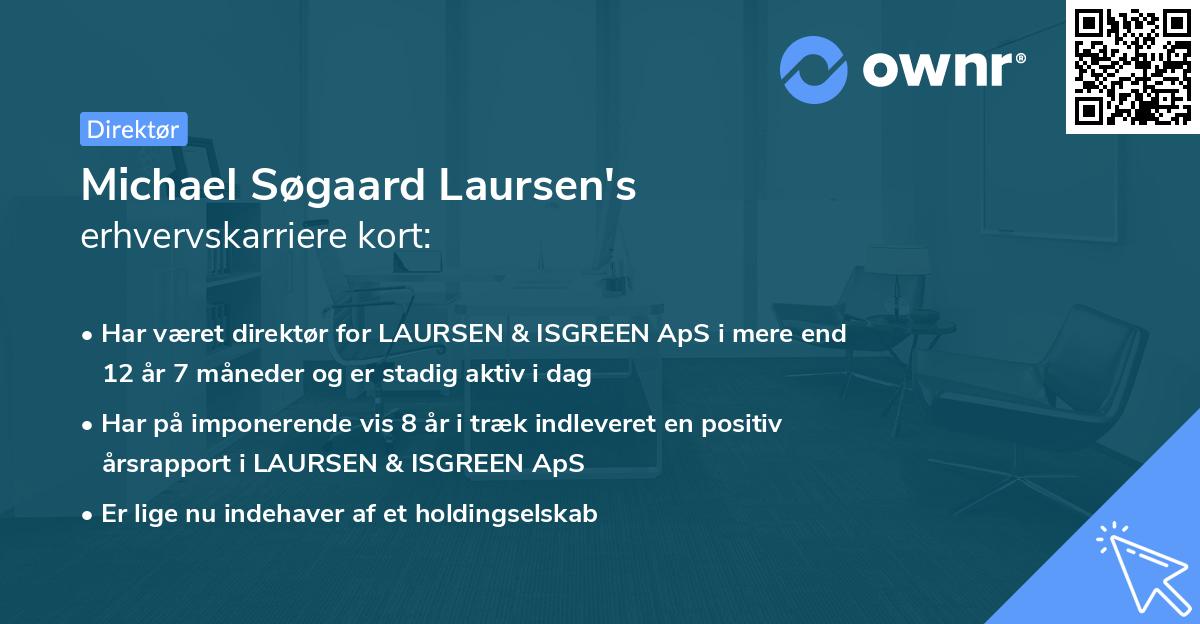 Michael Søgaard Laursen's erhvervskarriere kort