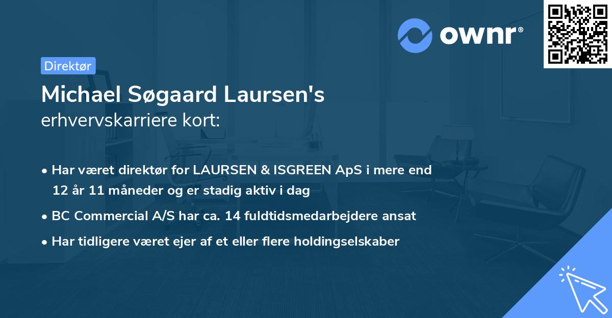 Michael Søgaard Laursen's erhvervskarriere kort