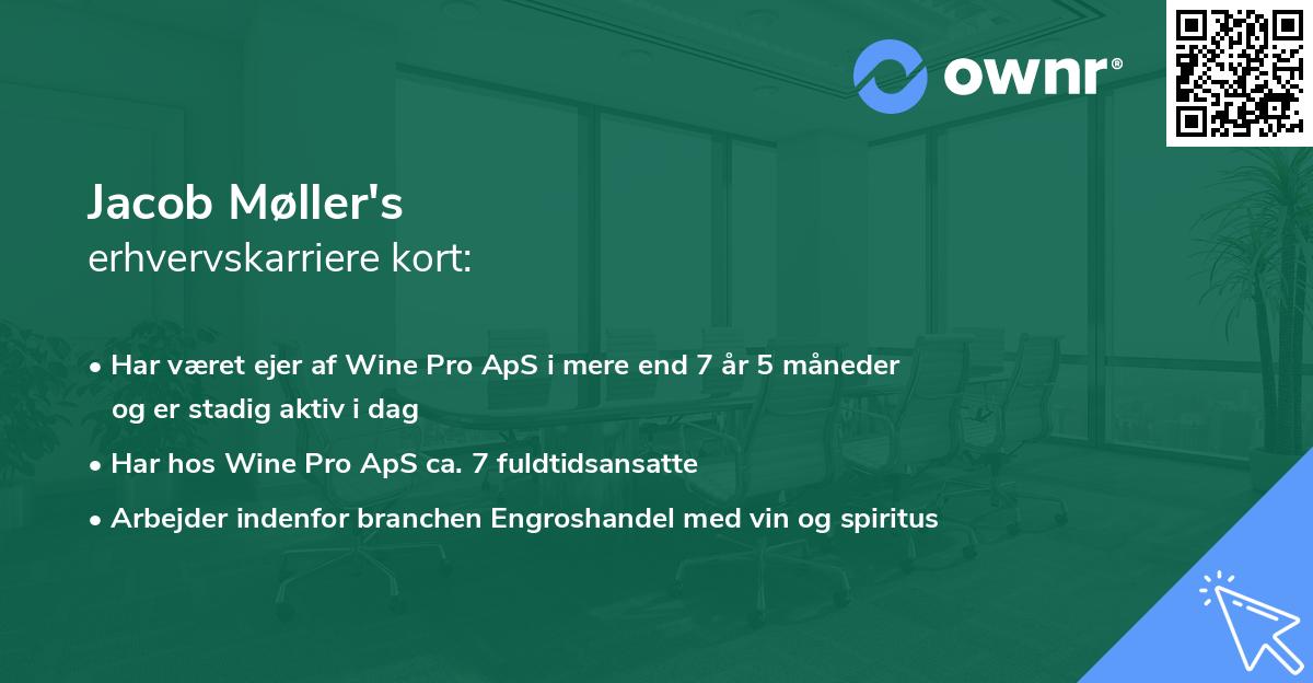 Jacob Møller's erhvervskarriere kort