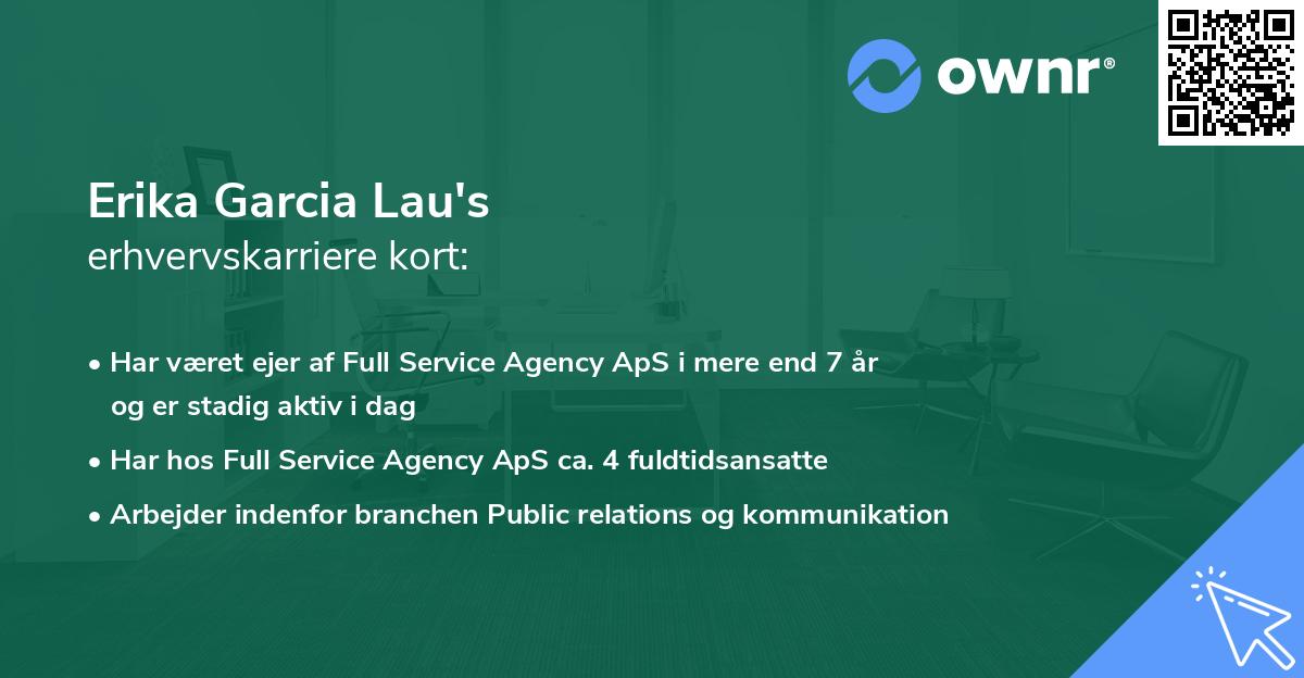 Erika Garcia Lau's erhvervskarriere kort