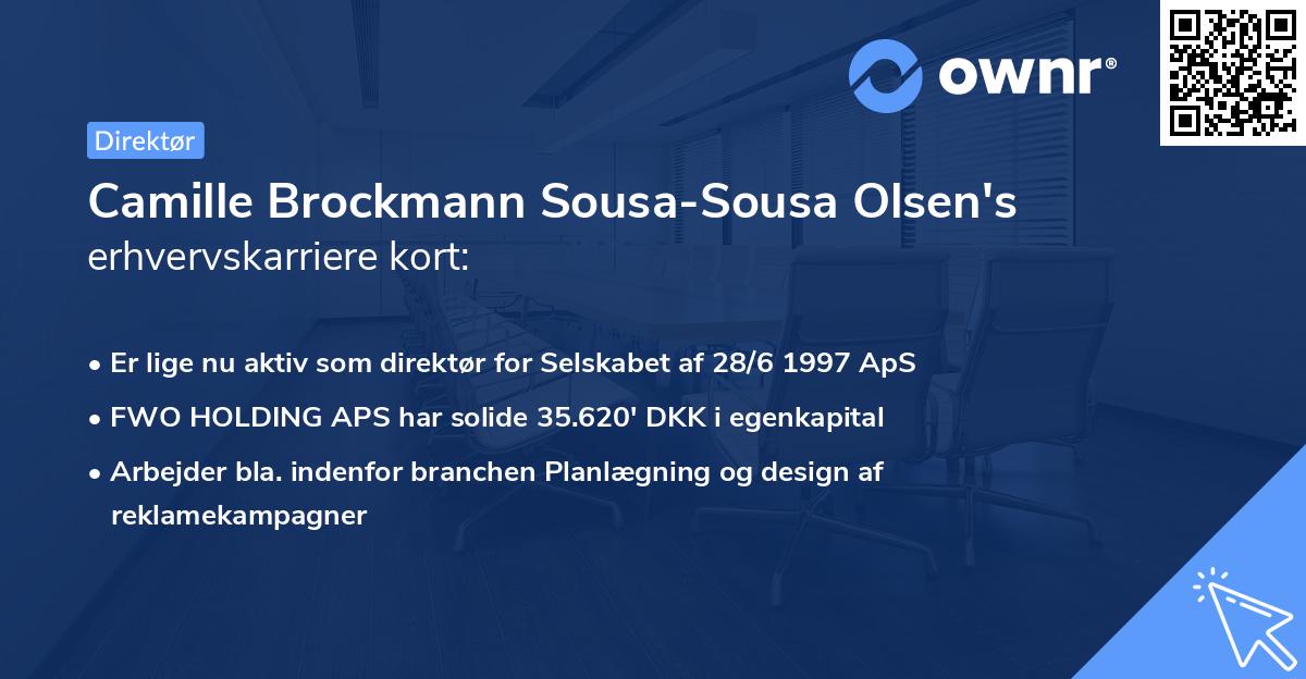 Camille Brockmann Sousa-Sousa Olsen's erhvervskarriere kort