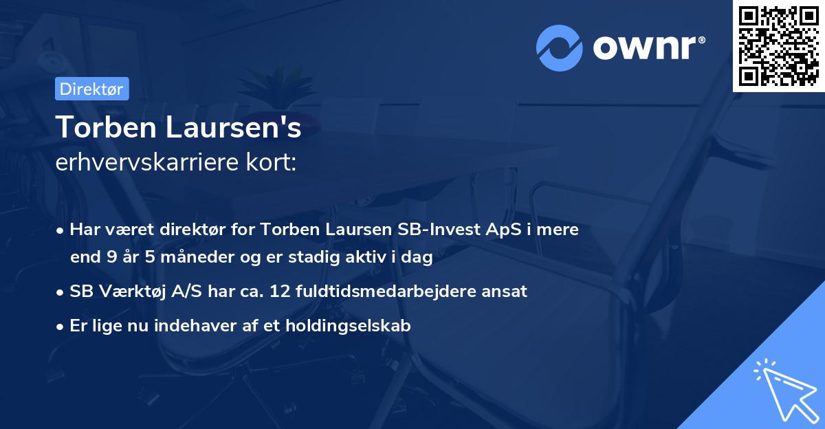 Torben Laursen's erhvervskarriere kort