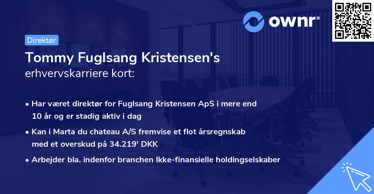 Tommy Fuglsang Kristensen's erhvervskarriere kort