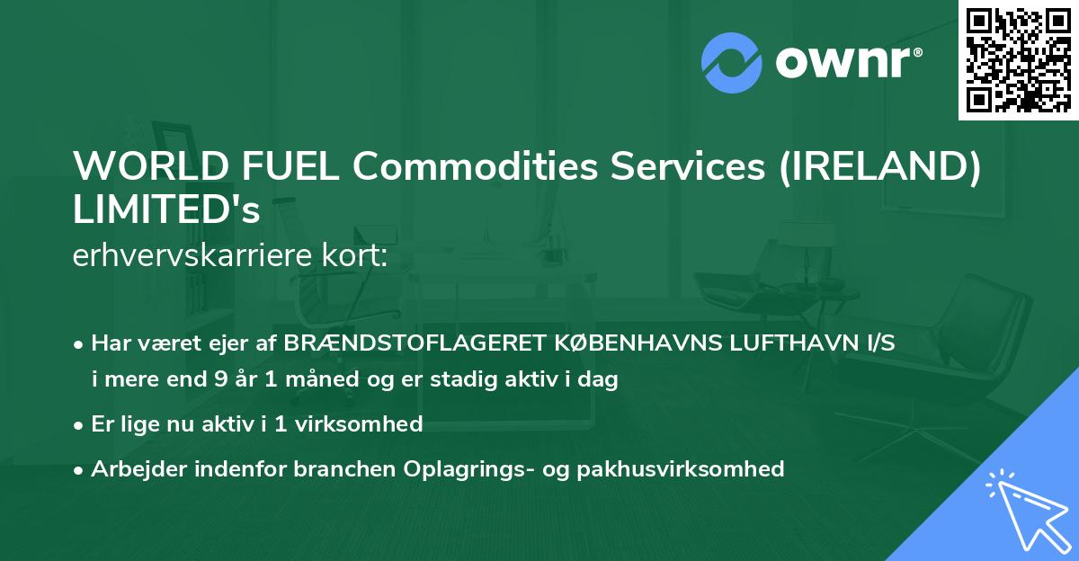 WORLD FUEL Commodities Services (IRELAND) LIMITED's erhvervskarriere kort