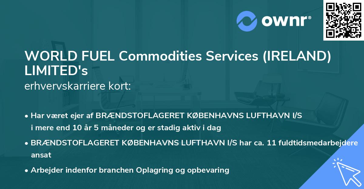 WORLD FUEL Commodities Services (IRELAND) LIMITED's erhvervskarriere kort