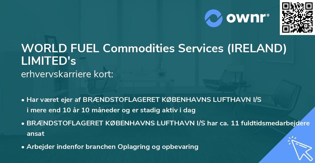 WORLD FUEL Commodities Services (IRELAND) LIMITED's erhvervskarriere kort
