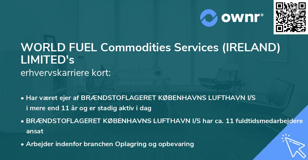 WORLD FUEL Commodities Services (IRELAND) LIMITED's erhvervskarriere kort