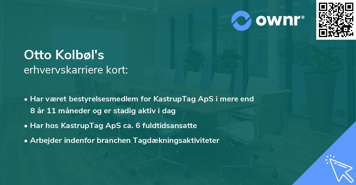 Otto Kolbøl's erhvervskarriere kort