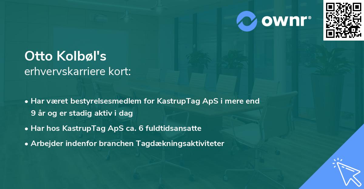 Otto Kolbøl's erhvervskarriere kort