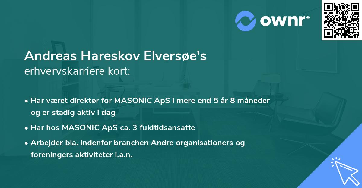 Andreas Hareskov Elversøe's erhvervskarriere kort