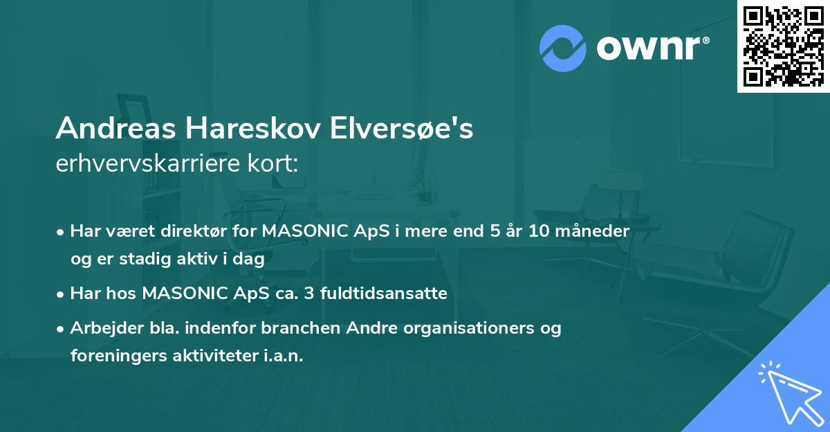 Andreas Hareskov Elversøe's erhvervskarriere kort
