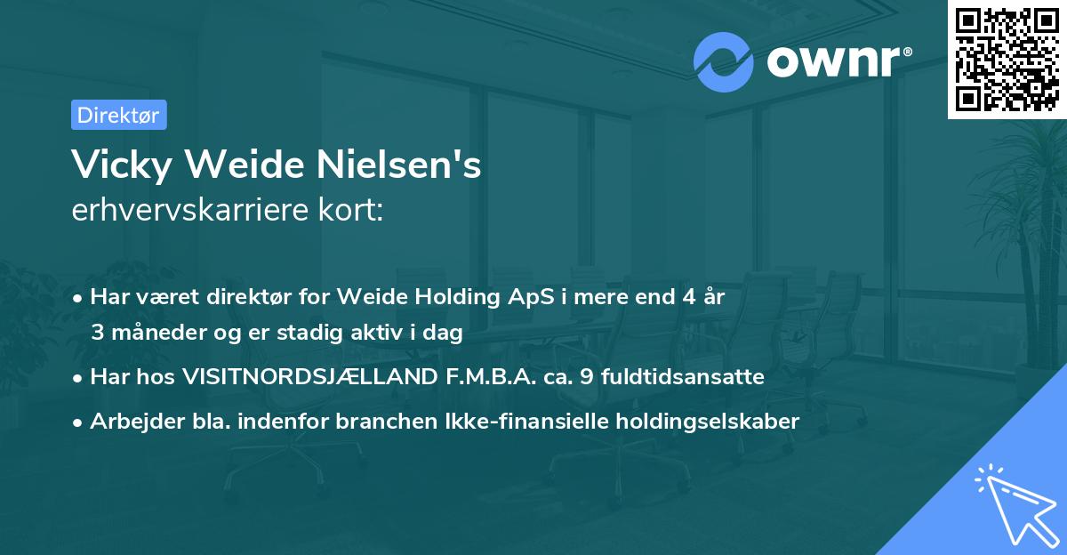 Vicky Weide Nielsen's erhvervskarriere kort