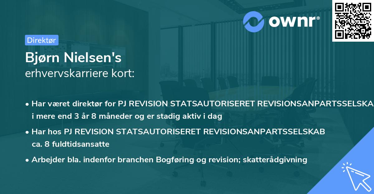 Bjørn Nielsen's erhvervskarriere kort