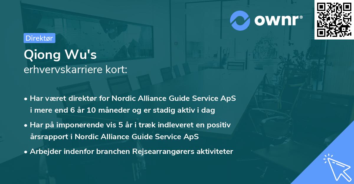 Qiong Wu's erhvervskarriere kort