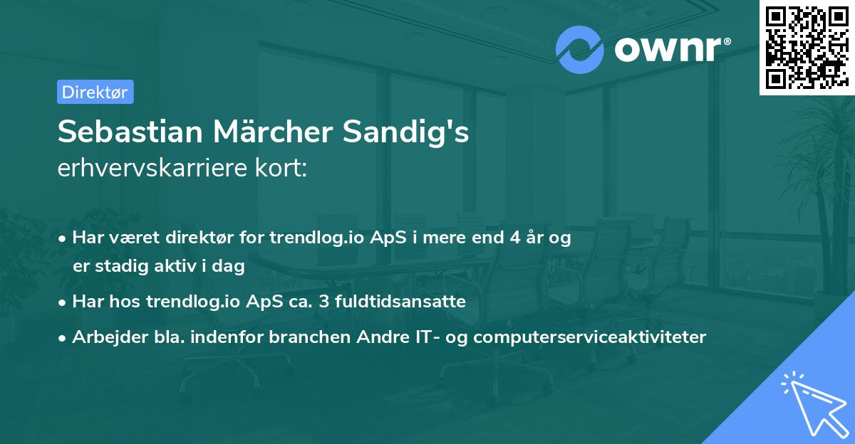 Sebastian Märcher Sandig's erhvervskarriere kort