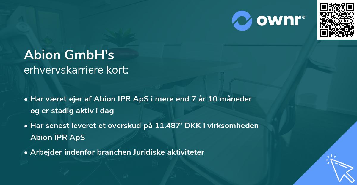 Abion GmbH's erhvervskarriere kort